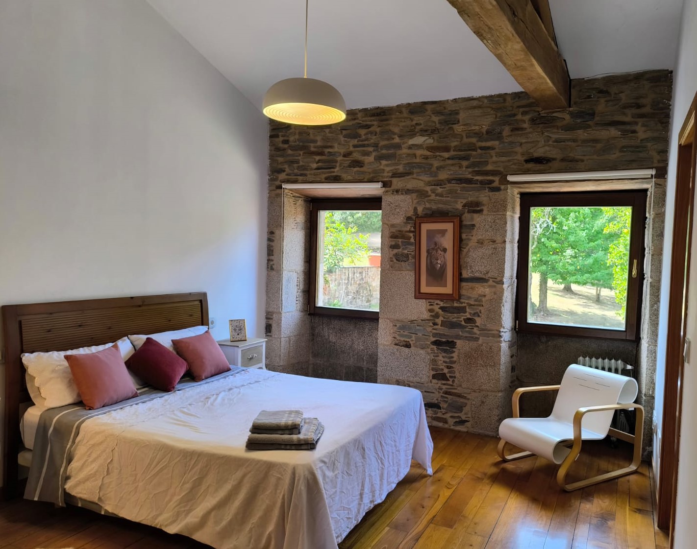 Habitación doble en Casa da Queira, Galicia